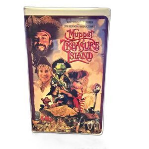Muppet Treasure Island (1996) VHS Clamshell Tim Curry Jim Henson Disney Classic